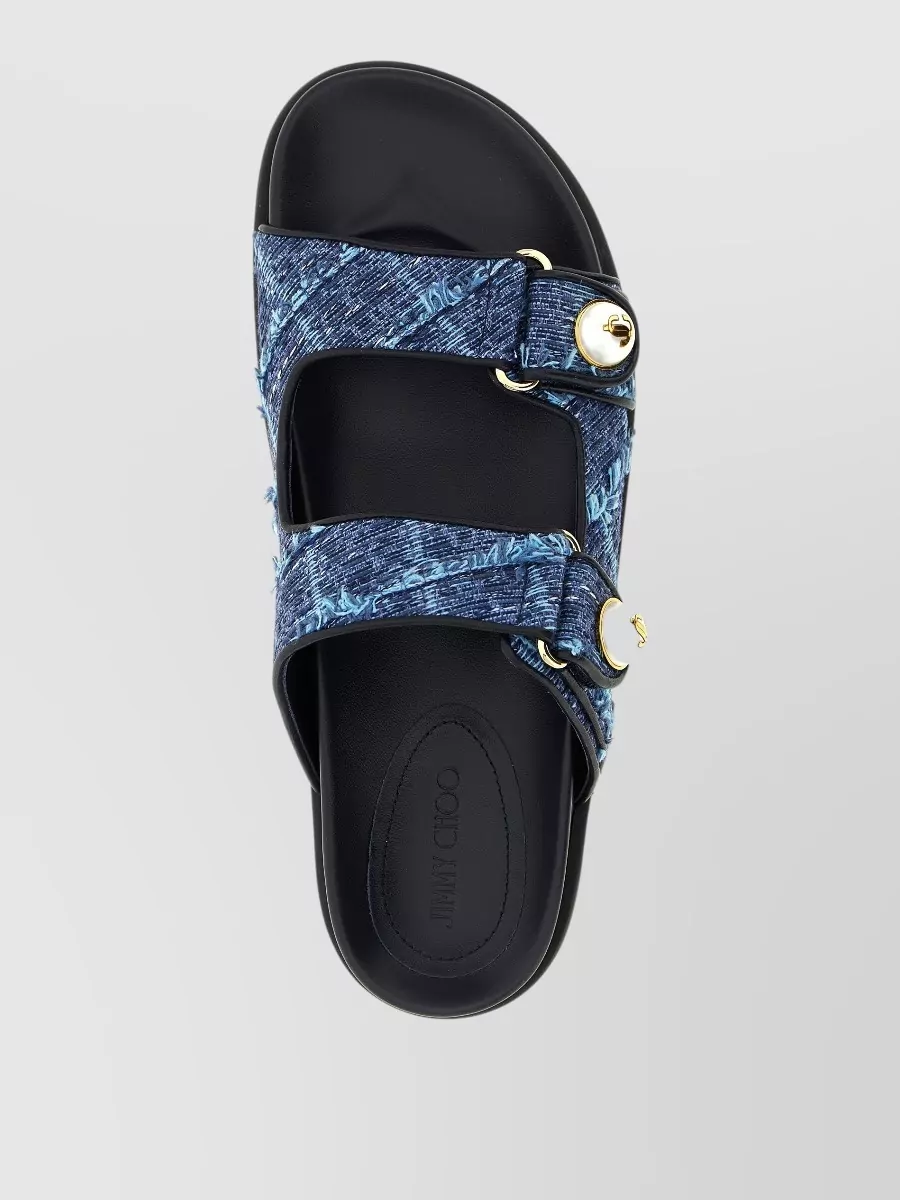 Jimmy Choo Denim Fayence Slides