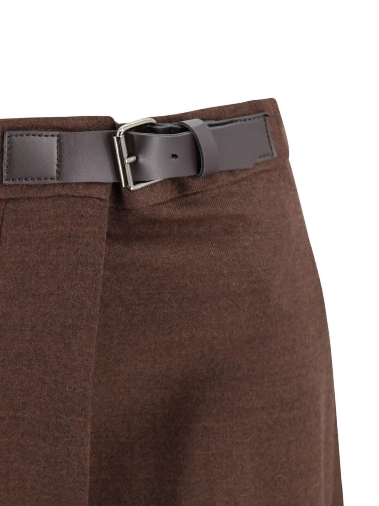 Weekend Max Mara Wool Wrap Skirt Belted Waist