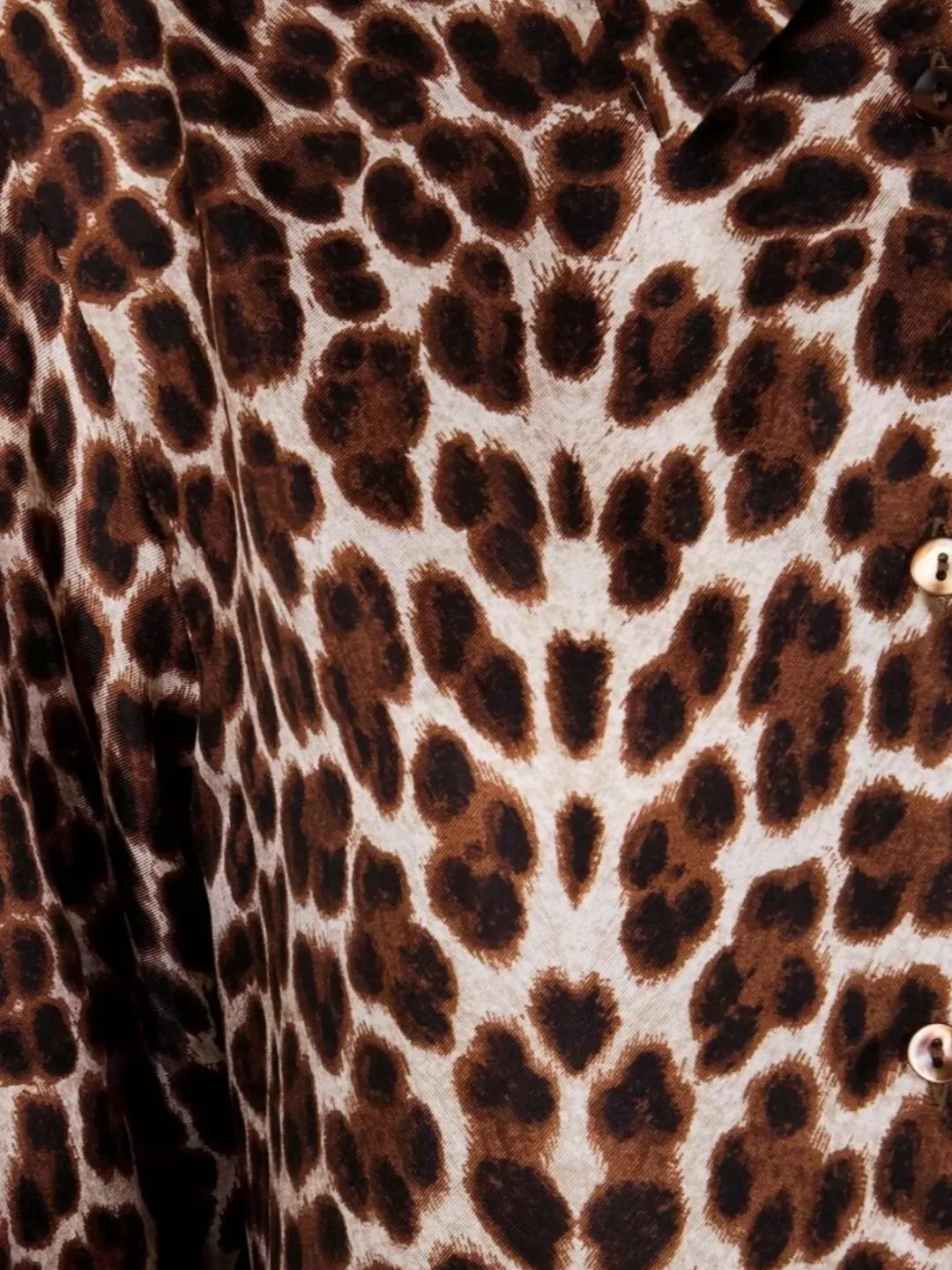 Parosh Long Sleeve Animal Print Top