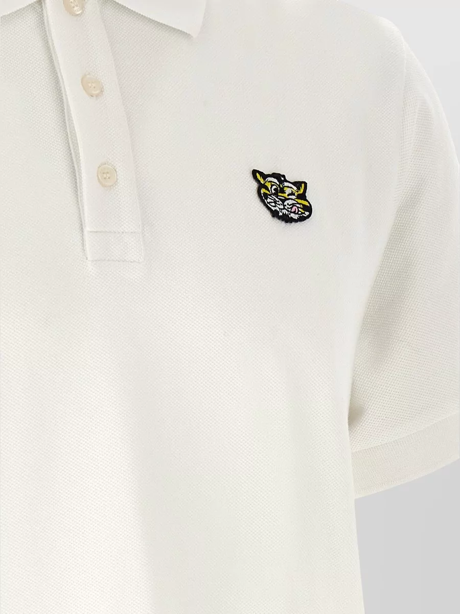 Kenzo Wild Tiger Gots Polo Collar Short Sleeves