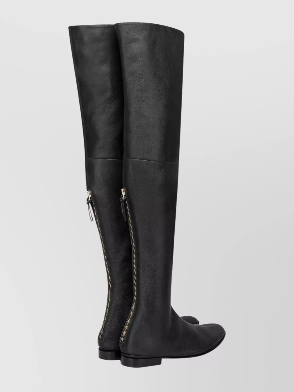 Alberta Ferretti Over-The-Knee Flat Sole Round Toe Boots