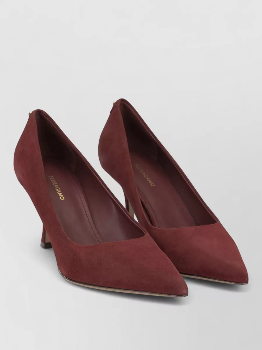 Ferragamo Leather Elydea 70Mm Pumps