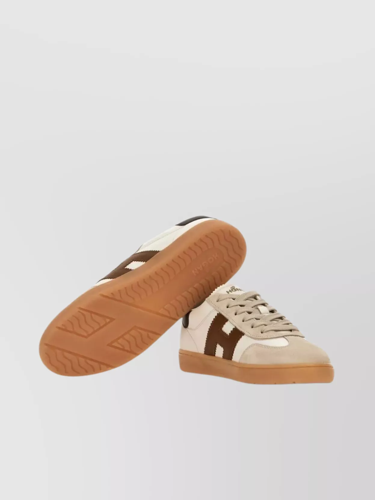 Hogan Smooth And Suede Leather Sneakers With Rubber Sole