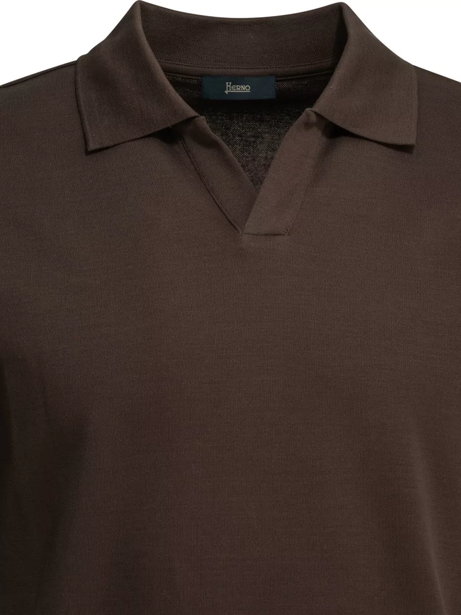 Herno Cotton Short-Sleeve Polo Shirt