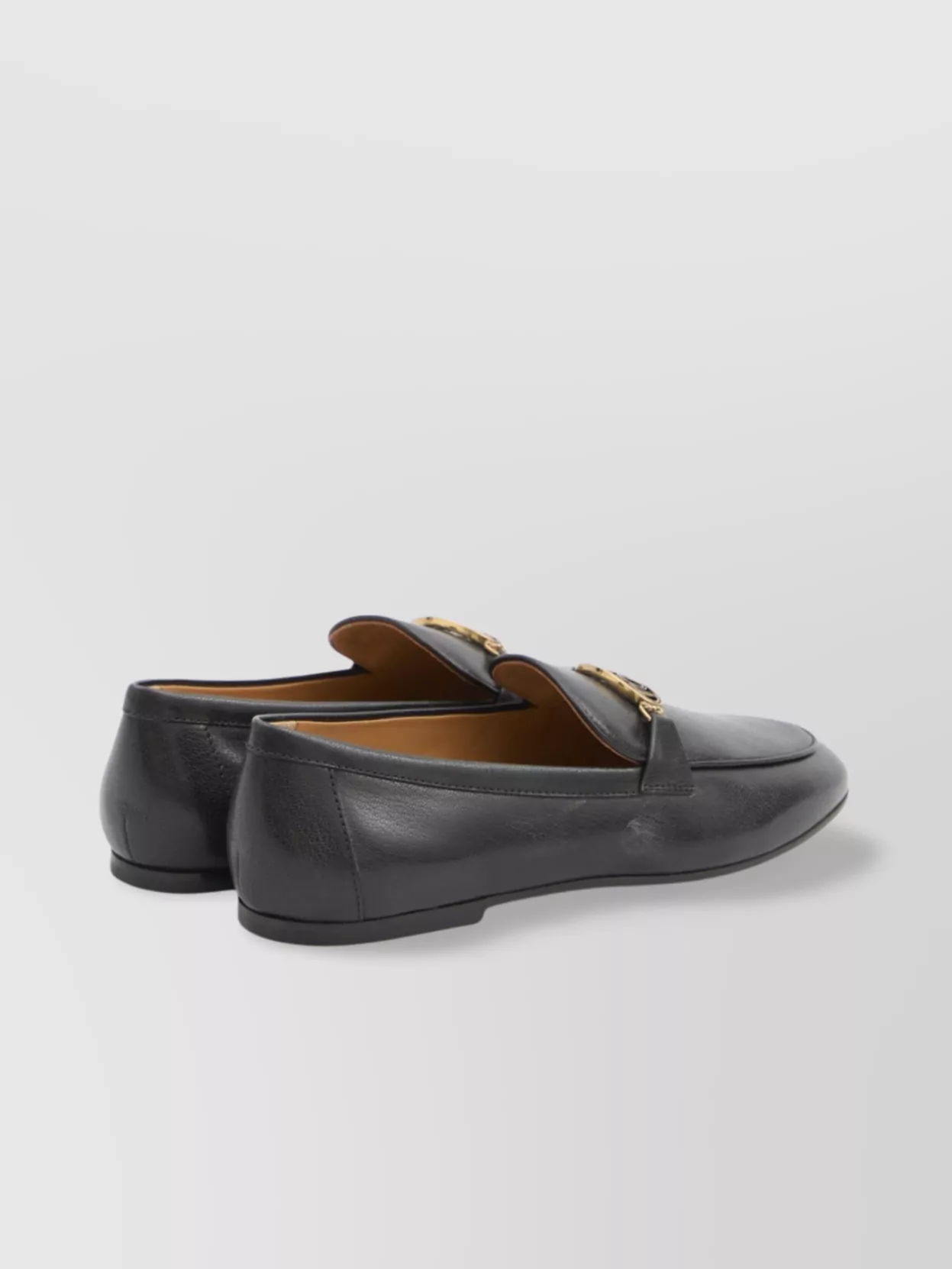 Tod's Leather Loafers With Metal Detail