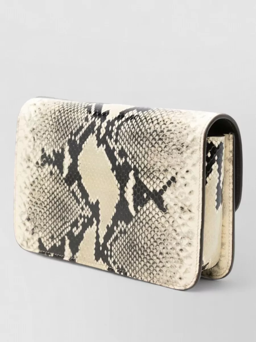 Totême Python Embossed Leather Crossbody Bag