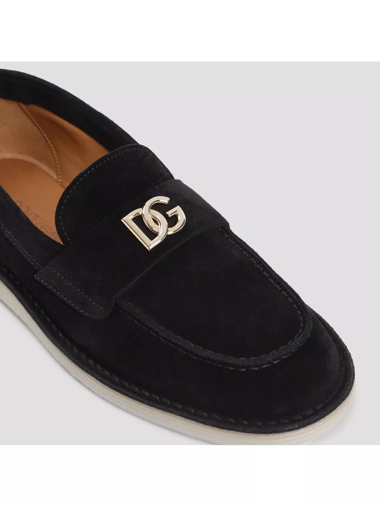 Dolce&Gabbana Loafers Calf Leather Reinforced Heel