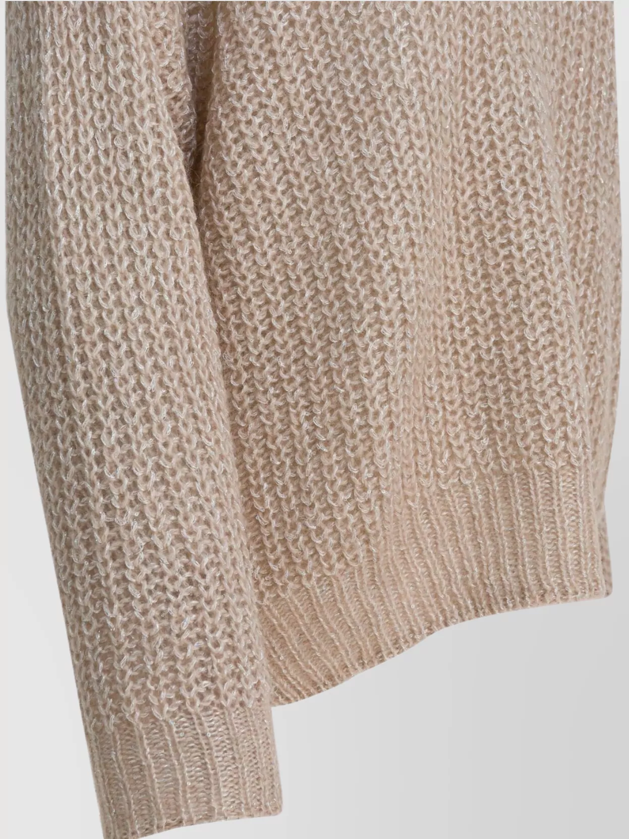 Herno Chunky Knit Turtleneck Sweater With Ribbed Cuffs And Hem