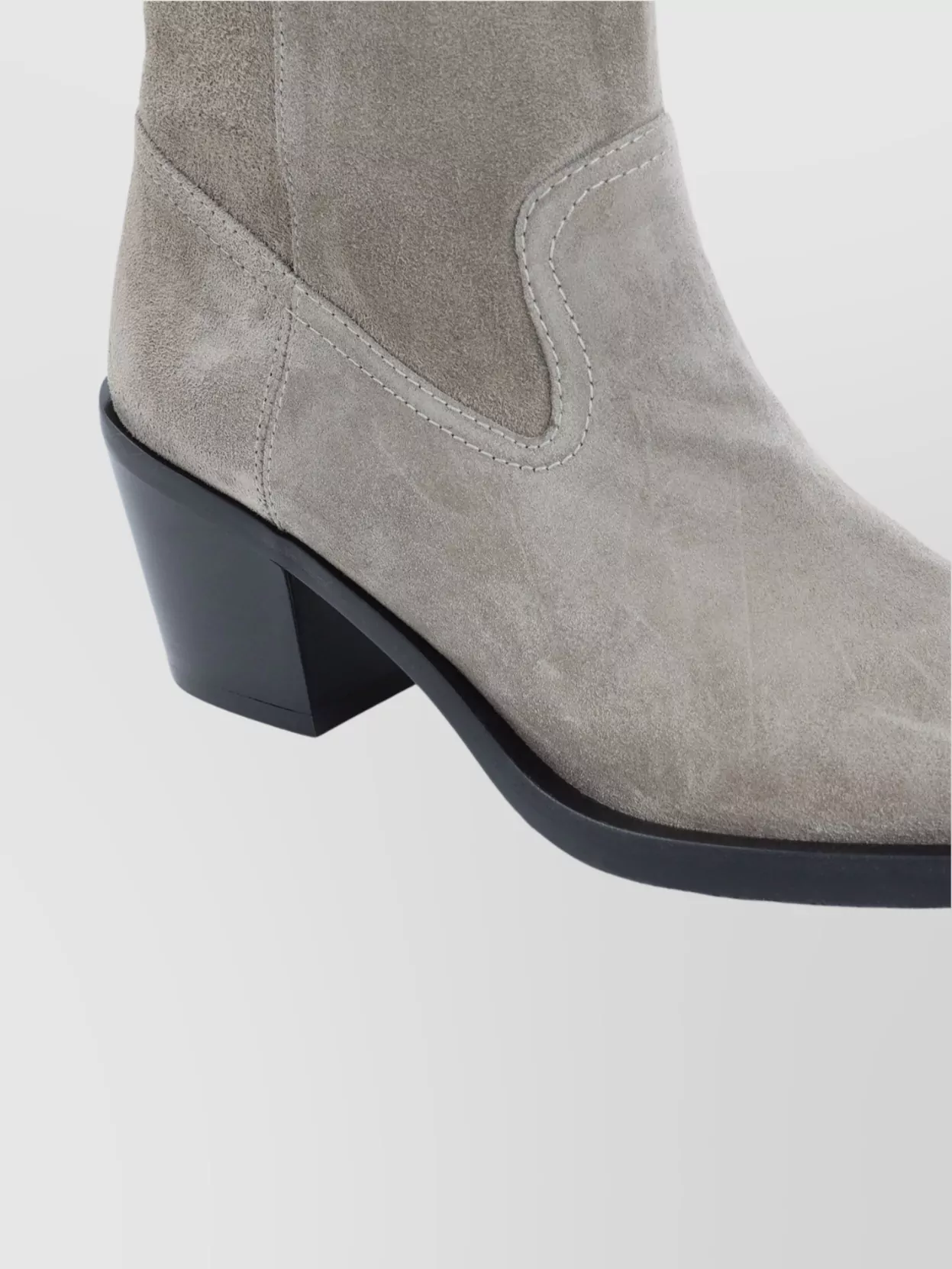 Stuart Weitzman Suede Calf Leather Pointed Toe Boots