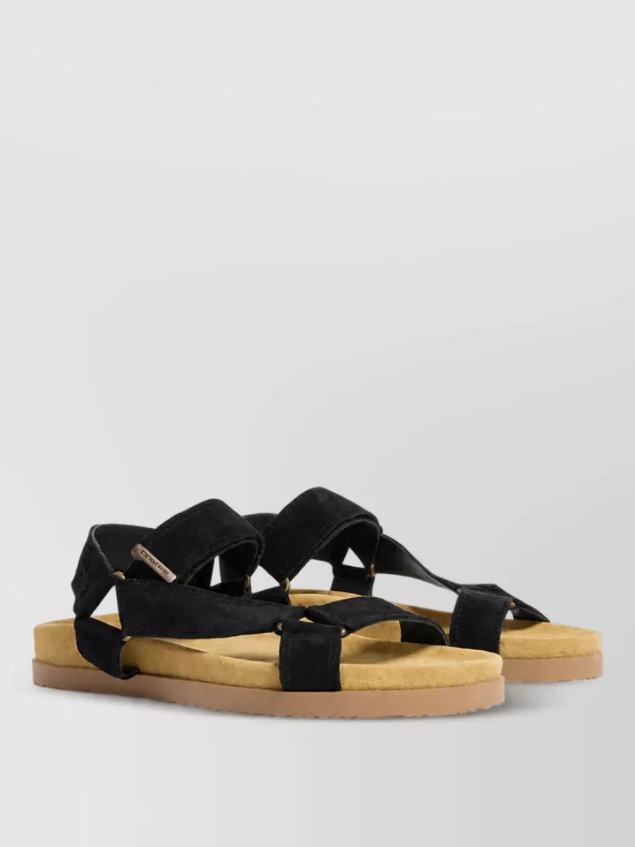 Dsquared2 leather cargo slides