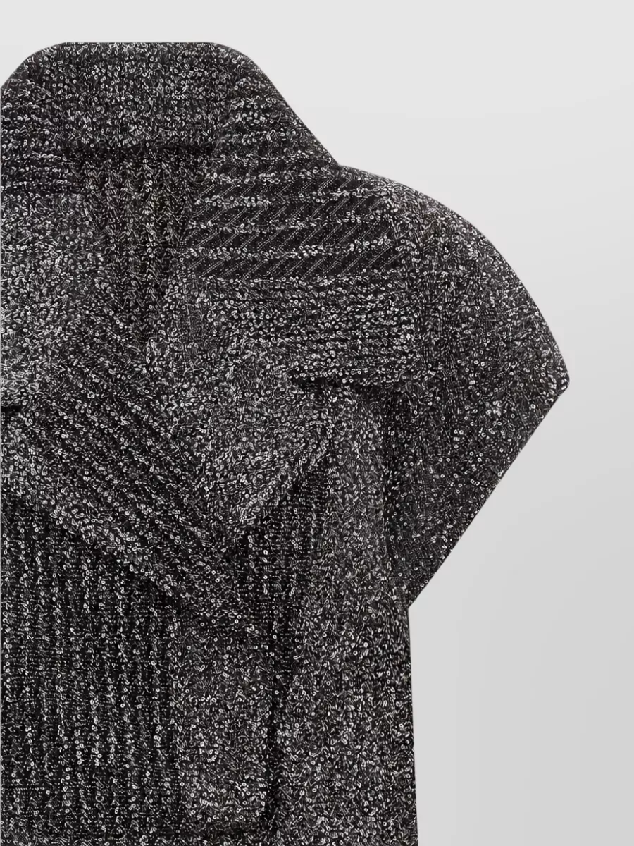Missoni Metallic-Knit Zigzag Midi Dress