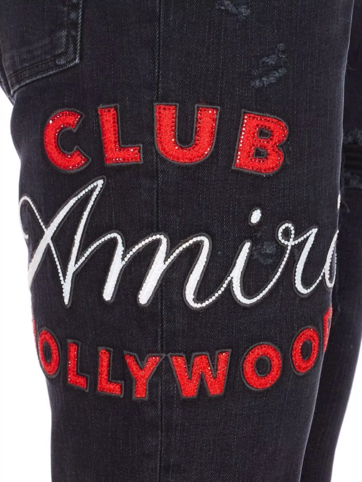 Amiri Casual Trousers With Five Pockets And Embroidery