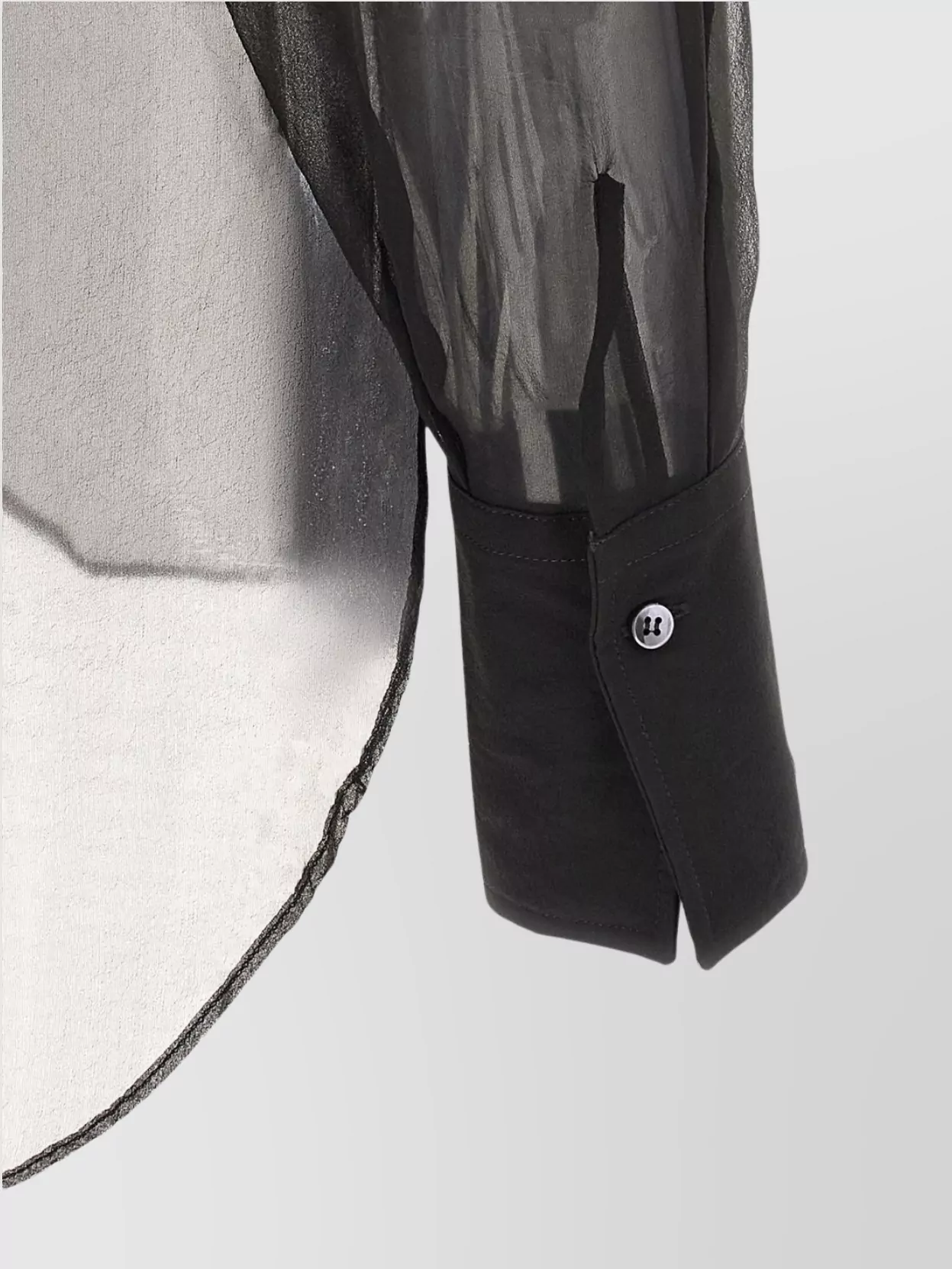 Brunello Cucinelli Layered Shirt Featuring Pointed Collar In Black