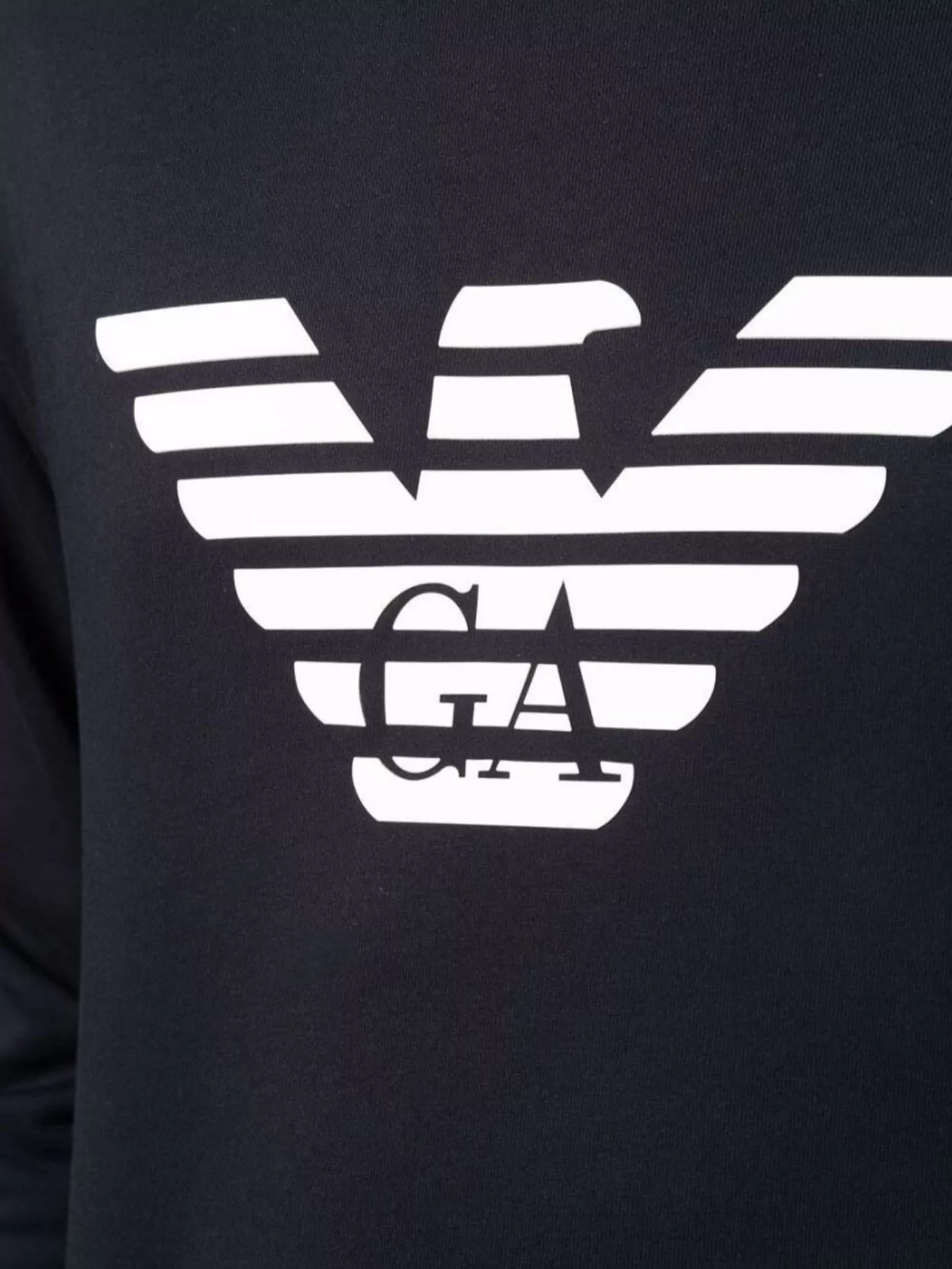 Emporio Armani Logo Cotton Crewneck Sweatshirt