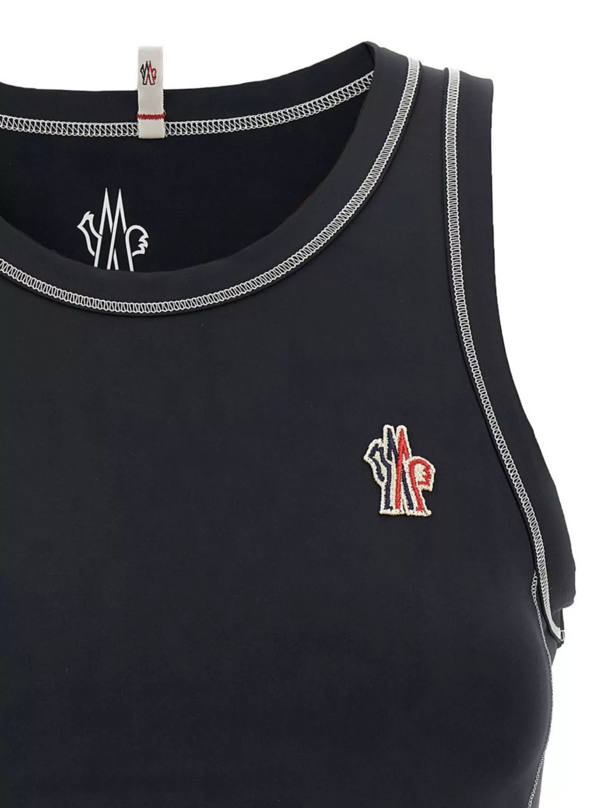 Moncler Grenoble Sleeveless Logo Patch Sporty Top