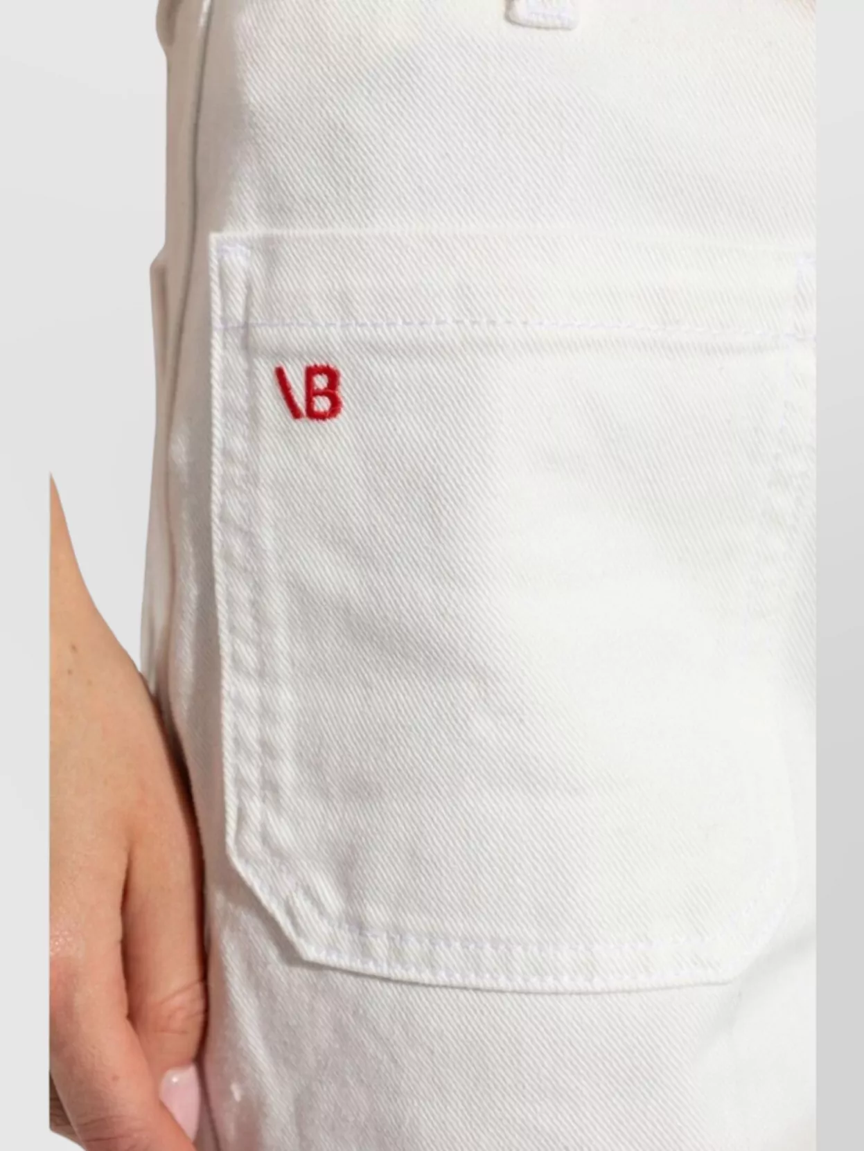 Shop Victoria Beckham High-waisted Flared Leg Jeans In White