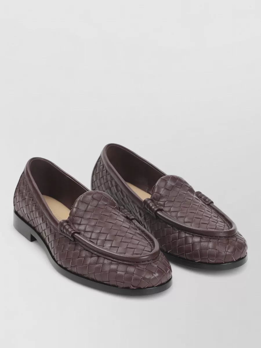 Bottega Veneta leather intrecciato loafers