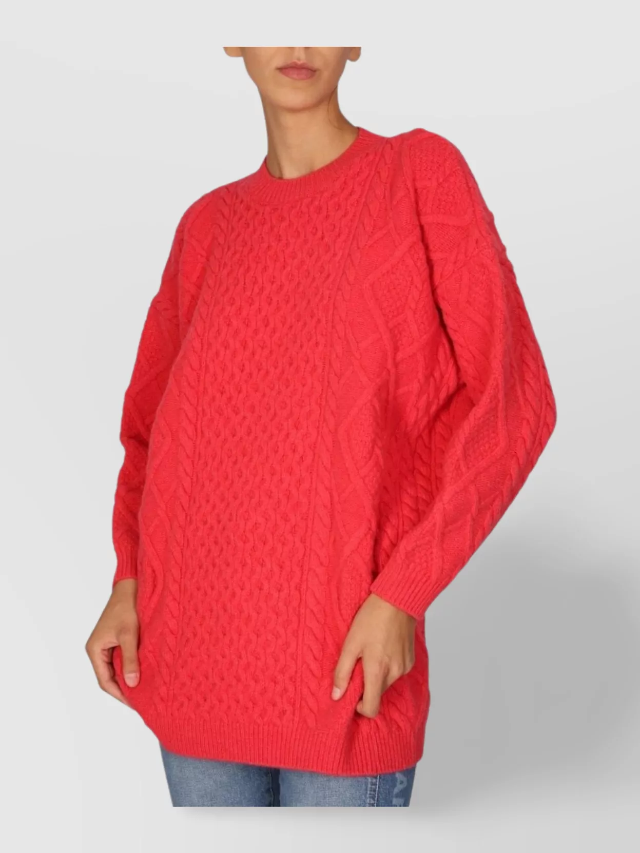 Stella Mccartney Two-tone Alpaca Blend Turtleneck Sweater