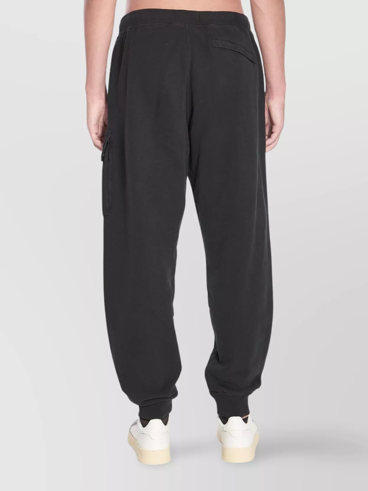Stone Island Jogger Pants Sweatshirt Fabric Pockets In Black