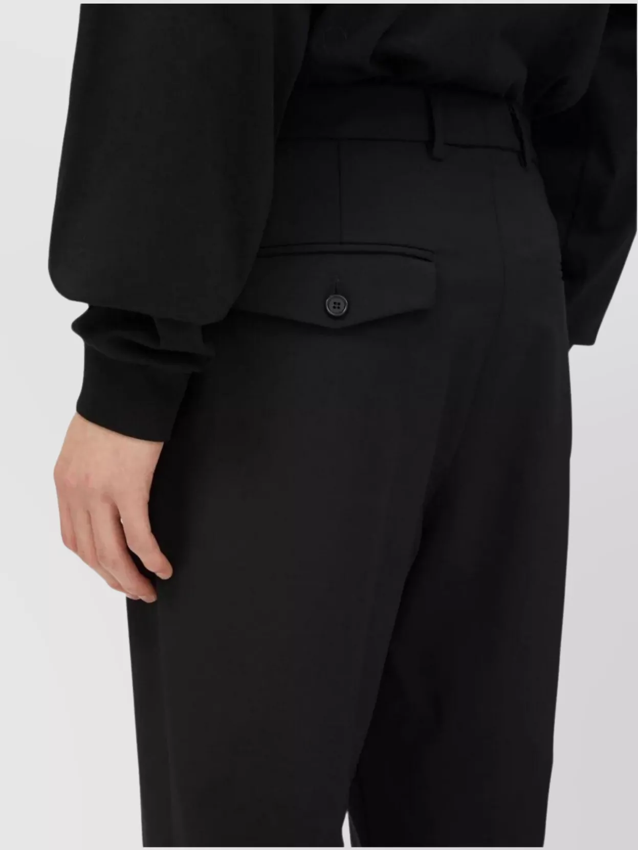 Msgm Trousers Straight Leg Adjustable Waist