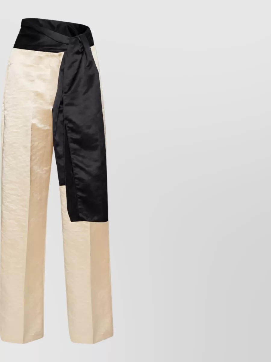 Forte Forte hammered effect straight-leg suit trousers