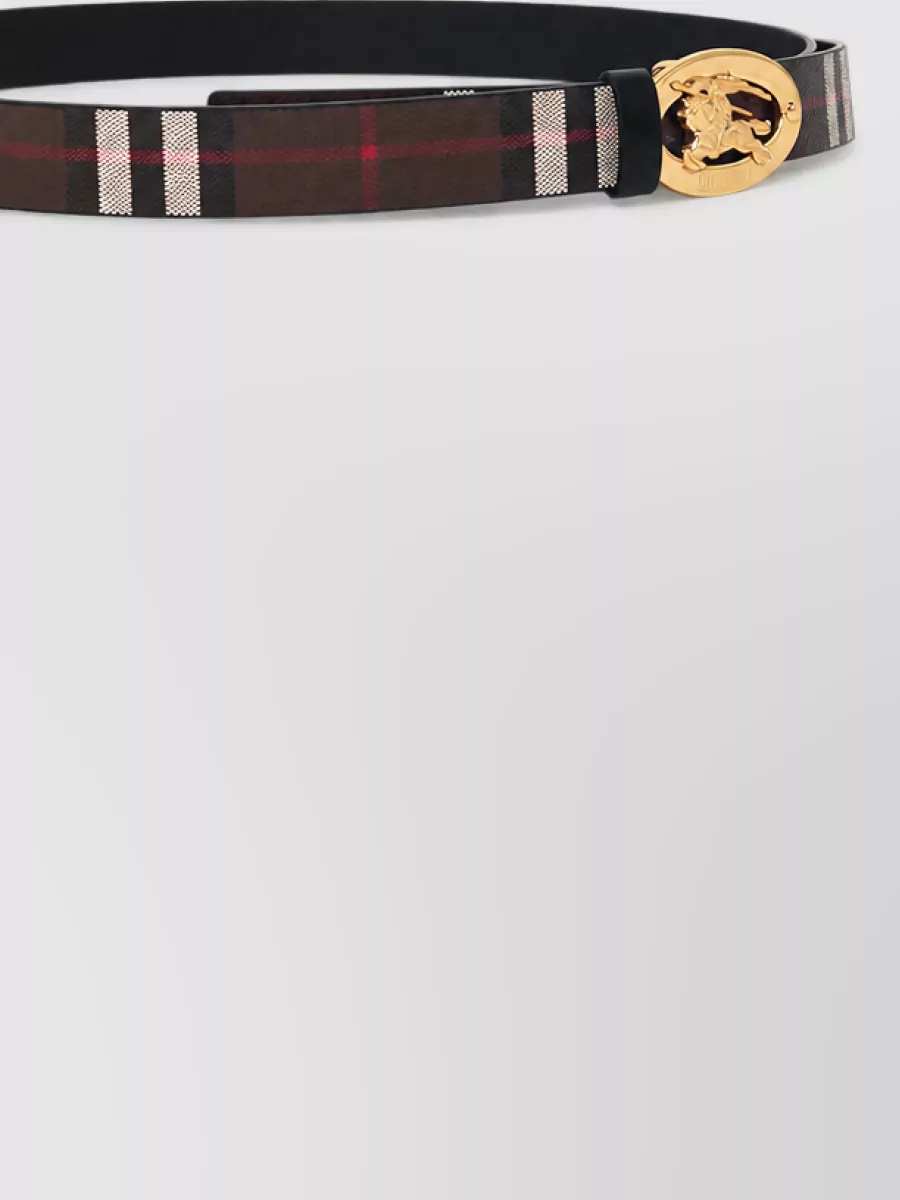 Burberry Reversible Check Belt