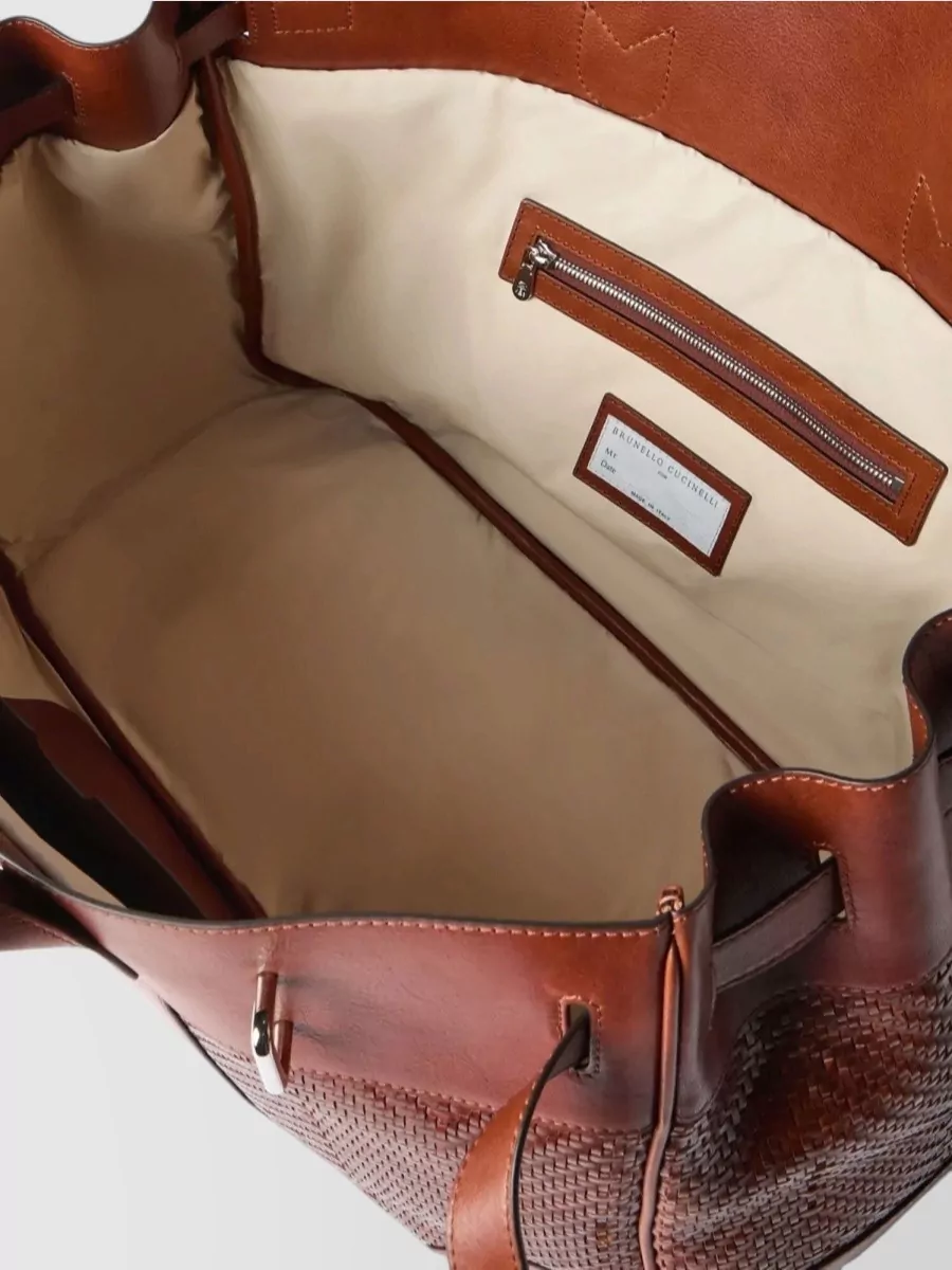 Brunello Cucinelli Leather Travel Bag