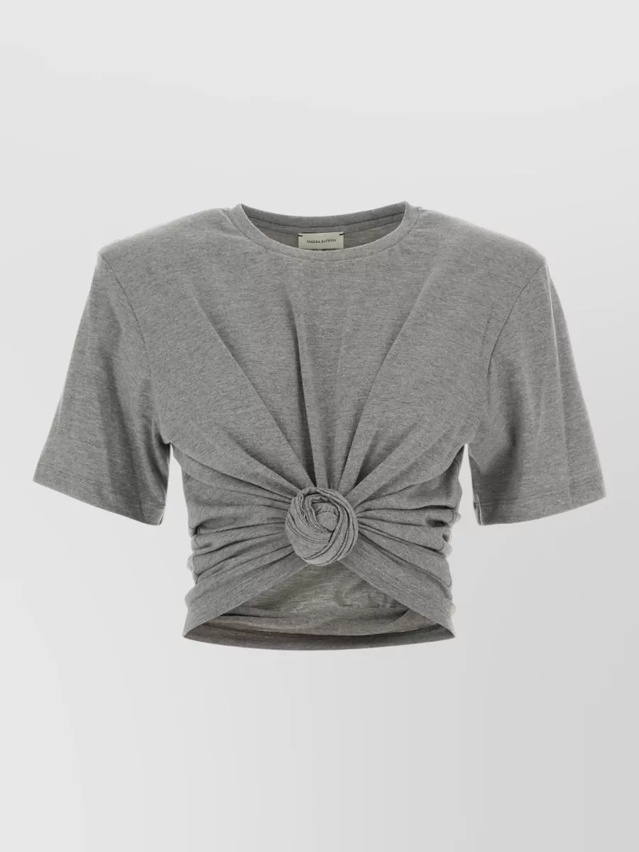 Magda Butrym Draped rosette short-sleeve t-shirt