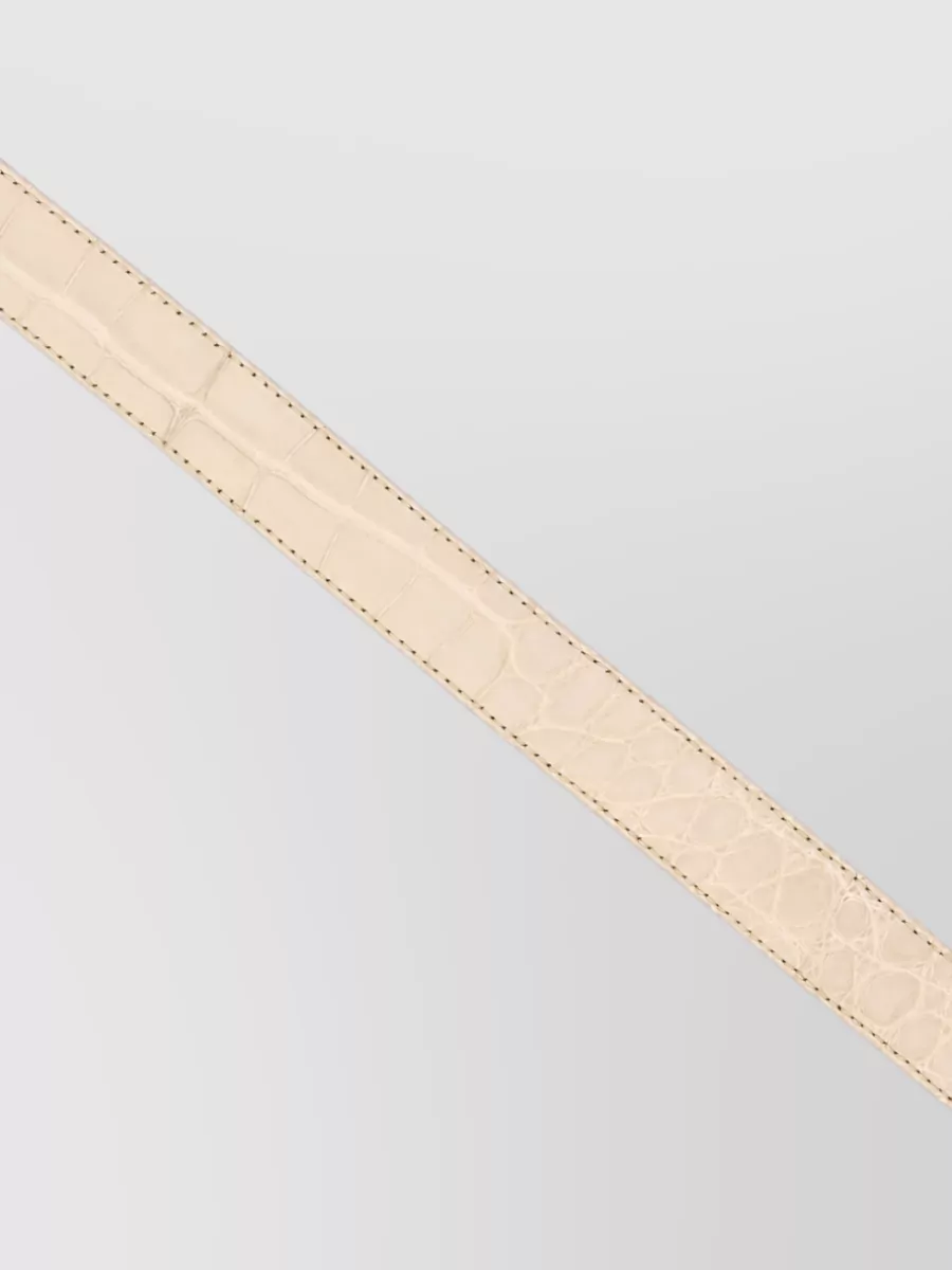 Brunello Cucinelli Alligator Leather Belt