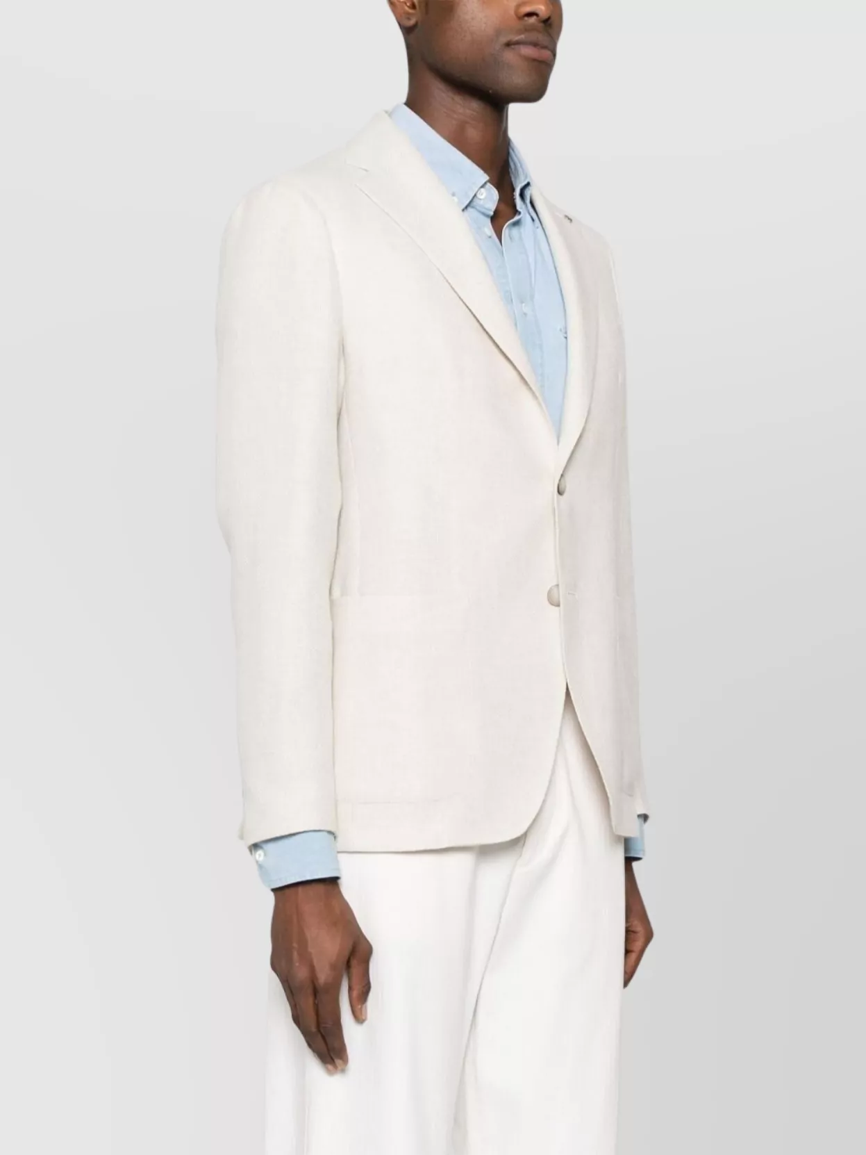 Shop Tagliatore Single-breasted Jacket With Front Pockets In Neutrals