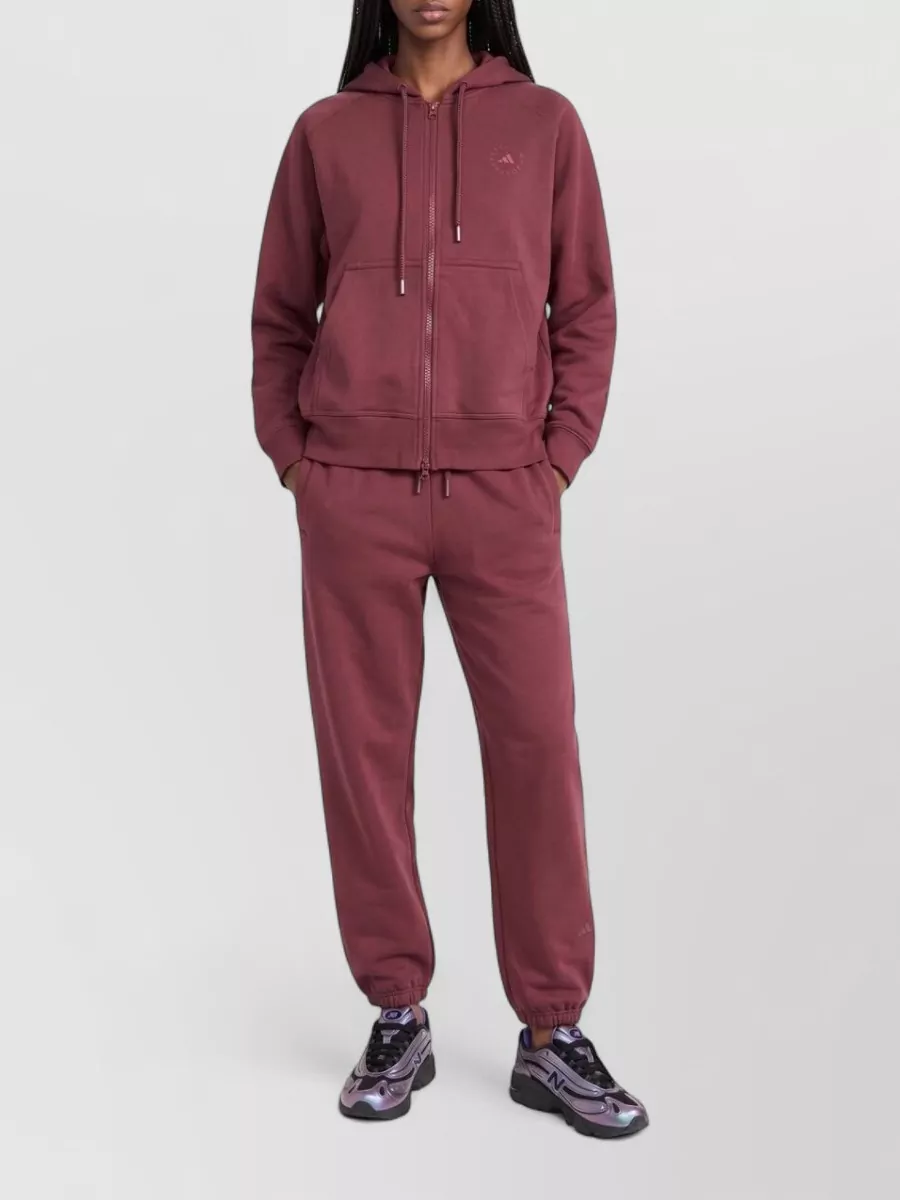 Adidas by Stella McCartney Logo organic cotton blend straight-leg trousers