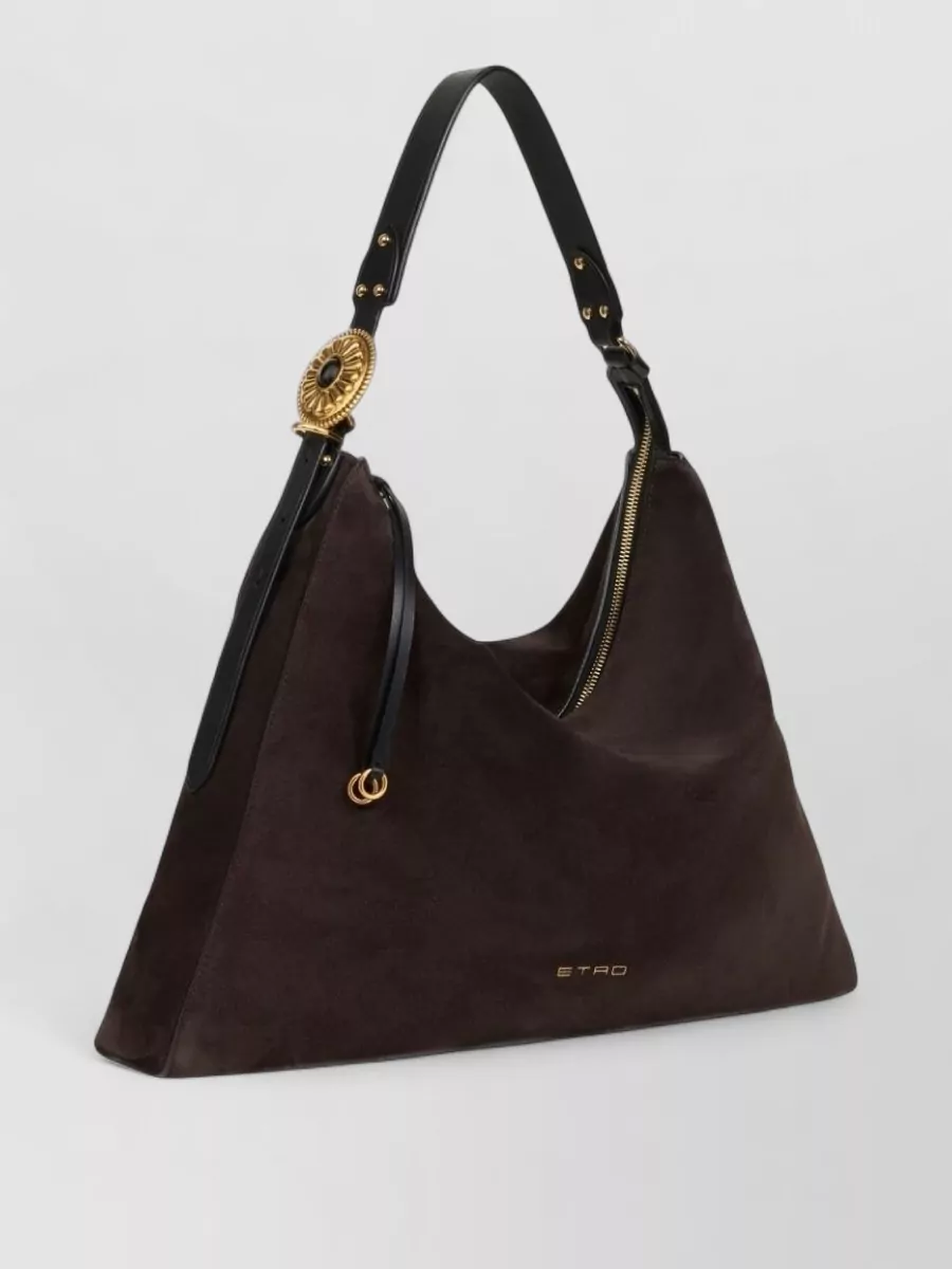 Etro Large Leather Tote Bag