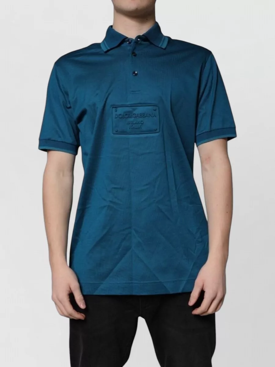 Dolce&Gabbana Cotton logo polo shirt
