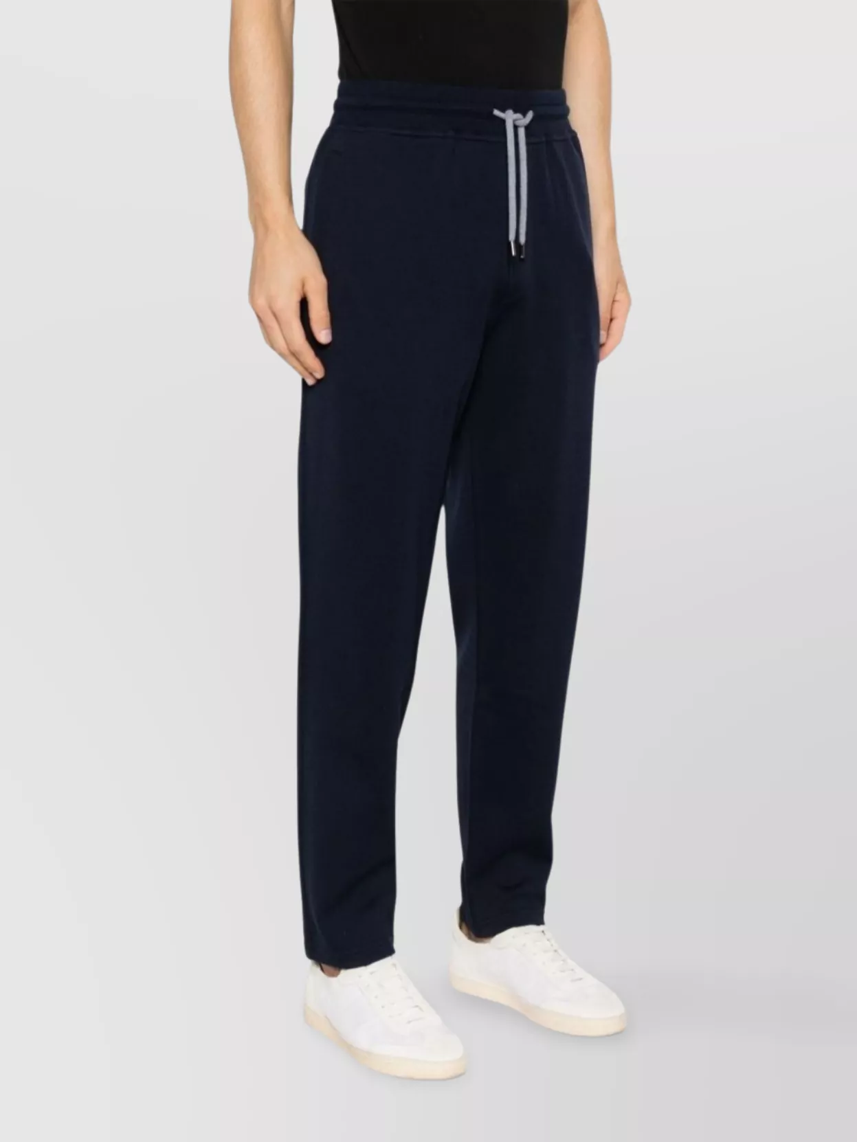 Brunello Cucinelli Long Elasticated Waist Sports Trousers In Blue