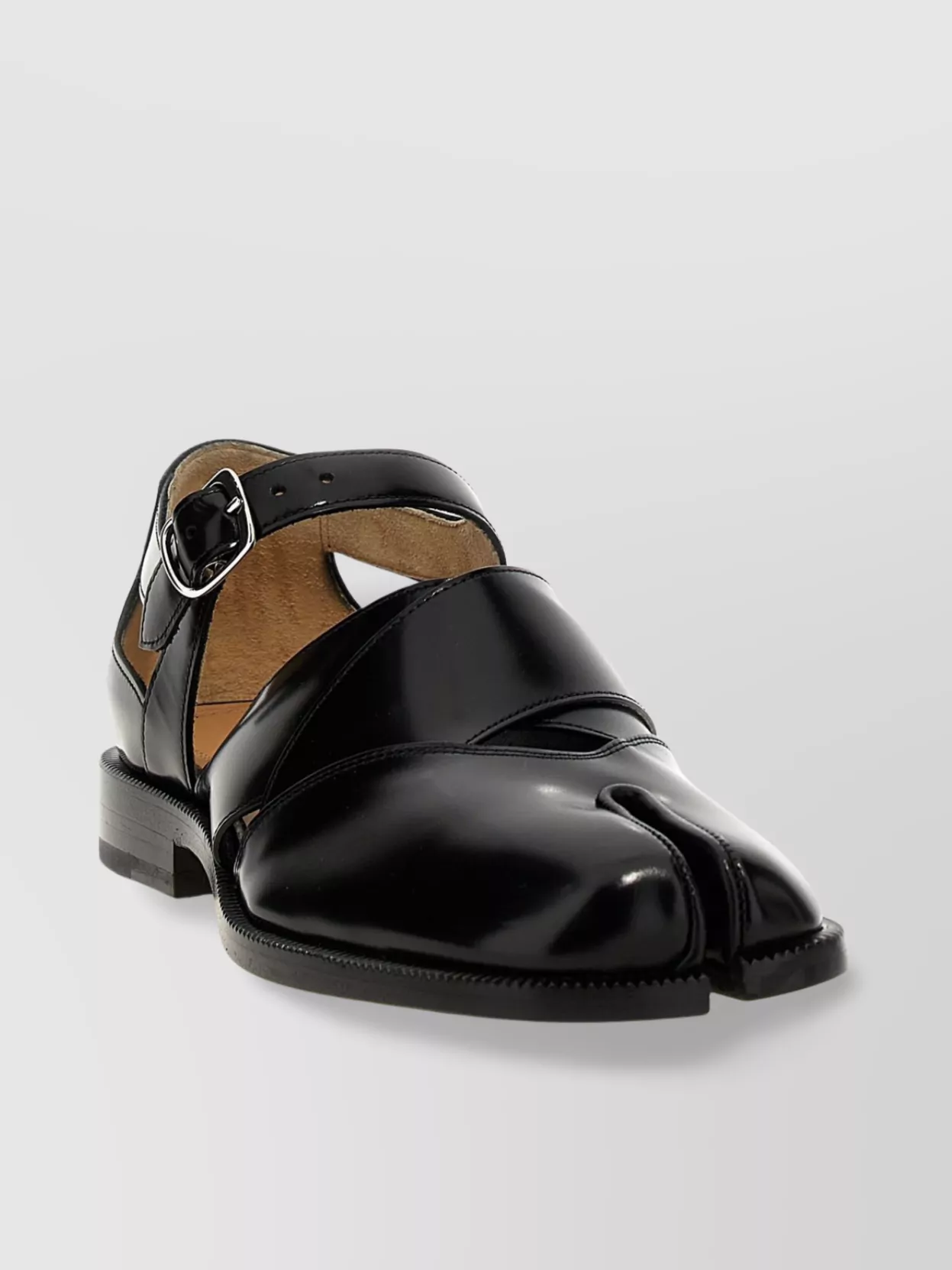 Maison Margiela Split Toe Glossy Finish Open Sandals