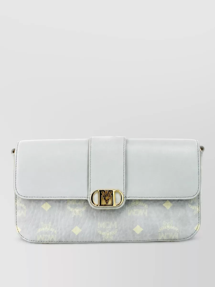 Mcm mode travia small leather shoulder bag