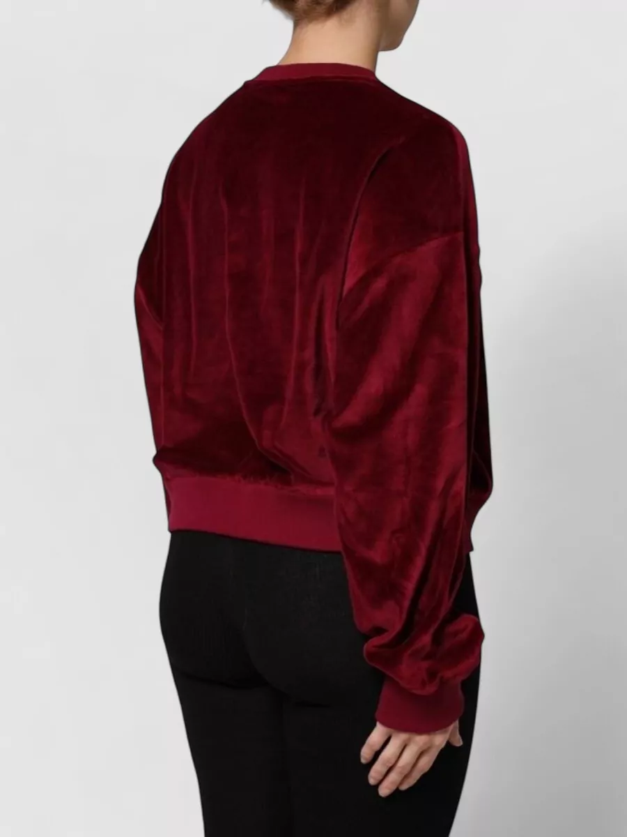 Dolce&Gabbana Velvet Crew Neck Sweatshirt