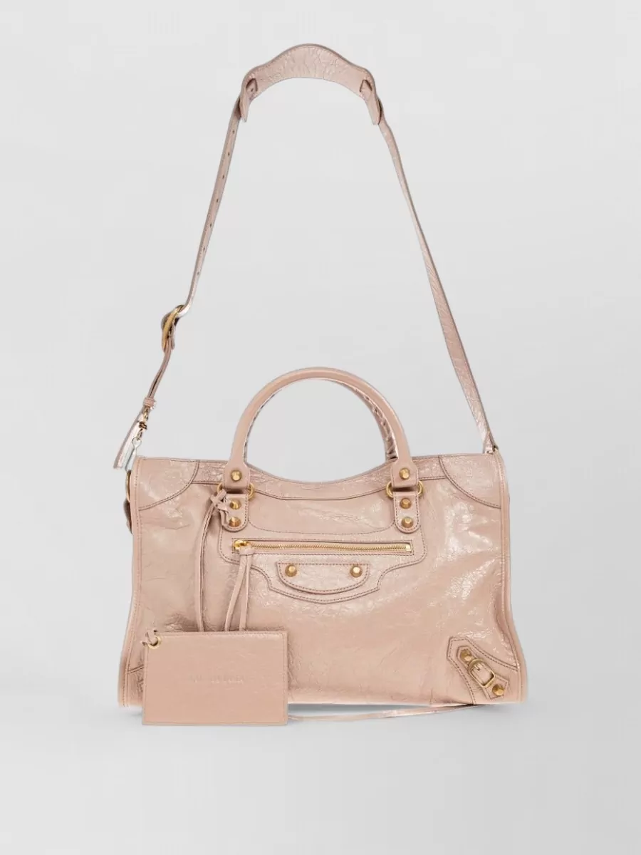 Balenciaga Le City Medium Leather Shoulder Bag