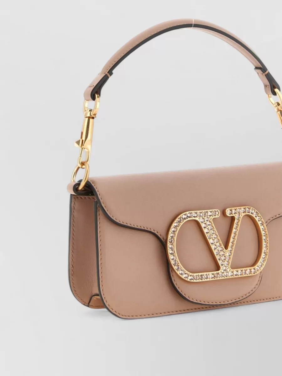 Valentino Garavani Locò Small Leather Clutch Bag