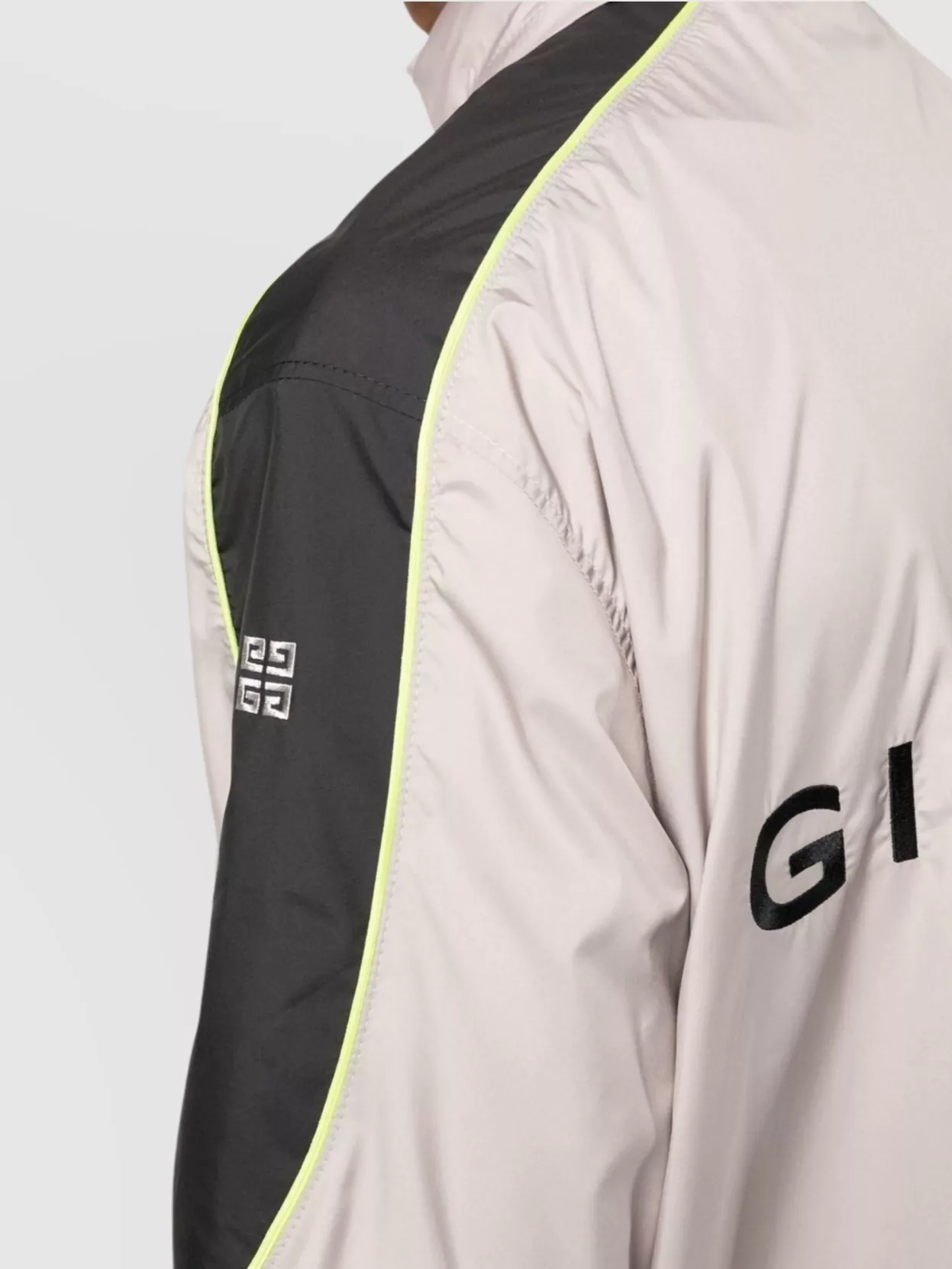 Givenchy Logo Zip-Up Jacket With High Neck And Pockets