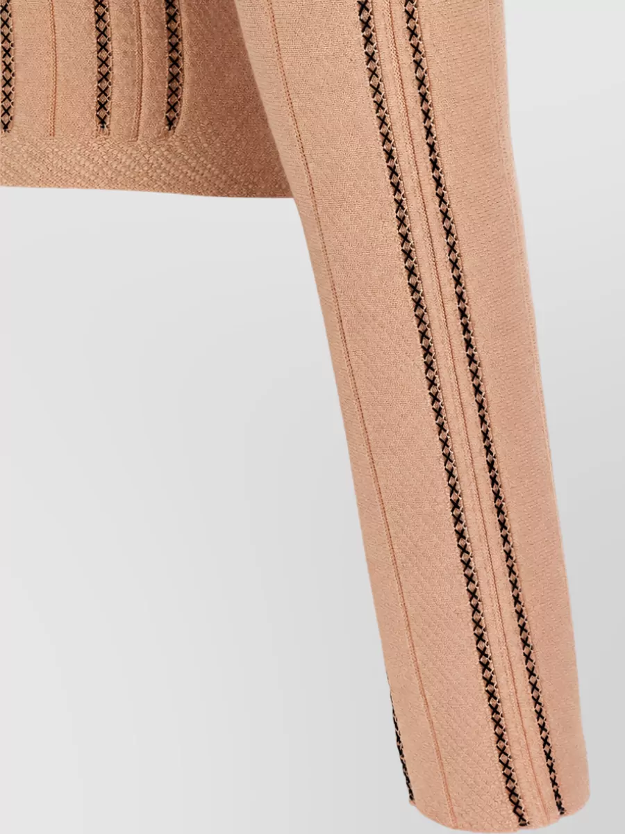 Elisabetta Franchi Fine-Knit Cropped Zip Cardigan