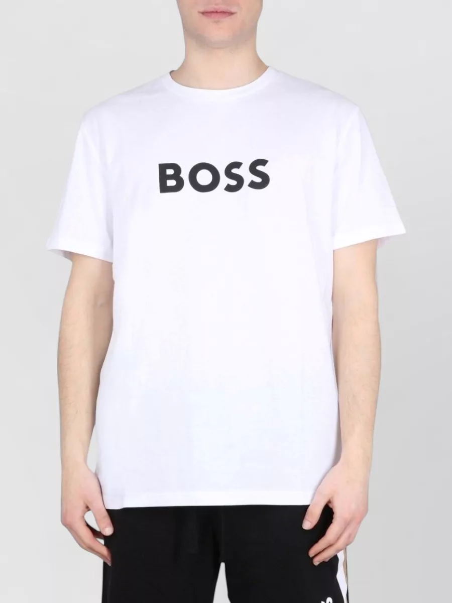 Boss Cotton Regular-Fit Logo-Print T-Shirt