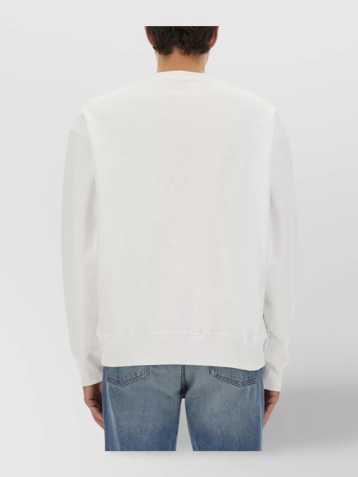 Moschino Crew Neck Graphic Print Sweater
