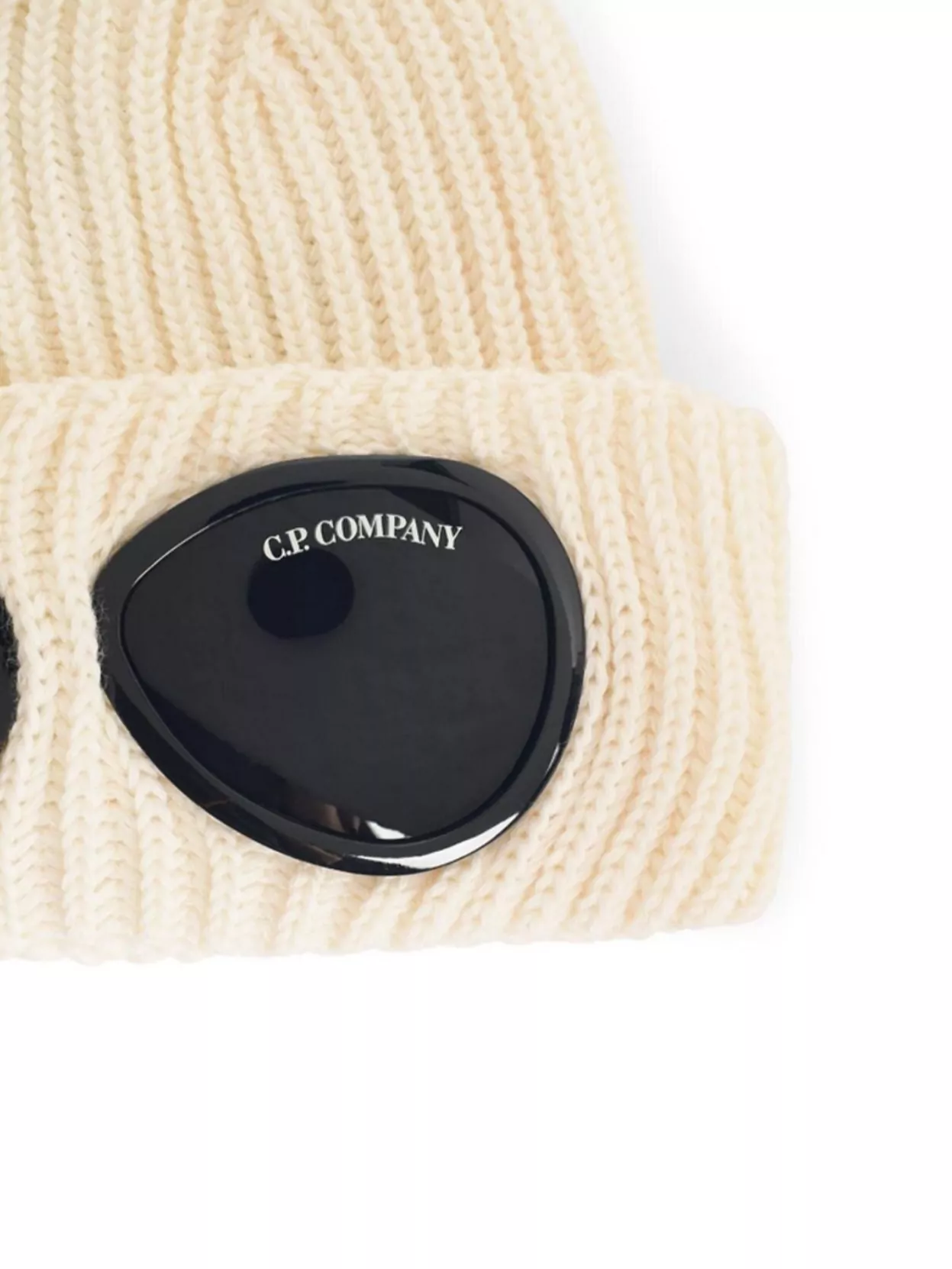 C.p. Company Wool Beanie Goggle Detail
