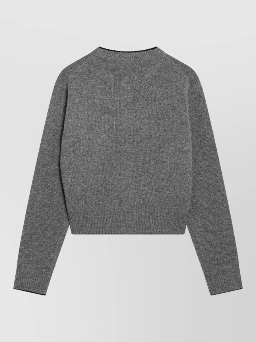 Chloé Ribbed Slim-Fit Logo Cardigan