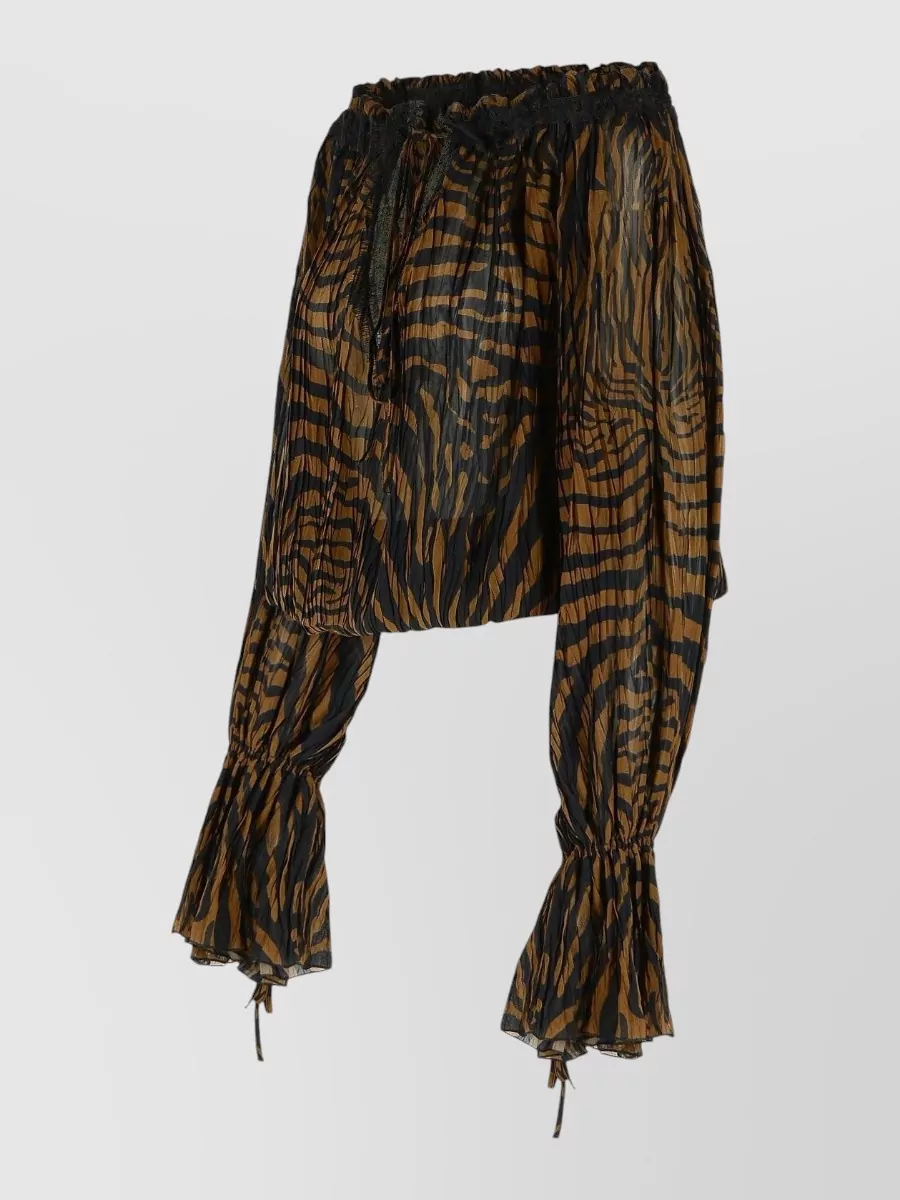 Blumarine Viscose Blouse Off Shoulder Long Sleeves