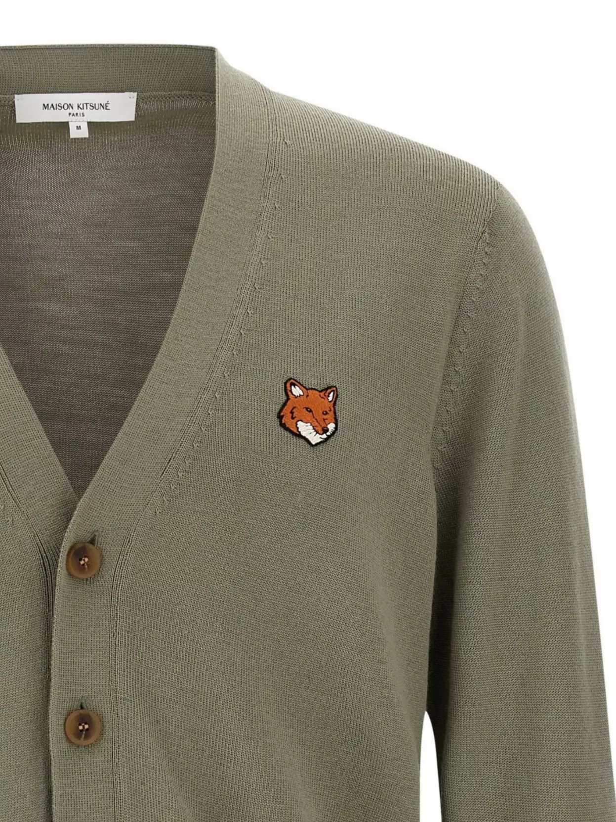 Maison Kitsuné Cardigan V-Neck Front Pockets