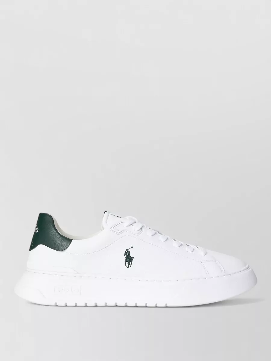 Ralph Lauren Leather Sneakers Logo Detail Chunky Sole
