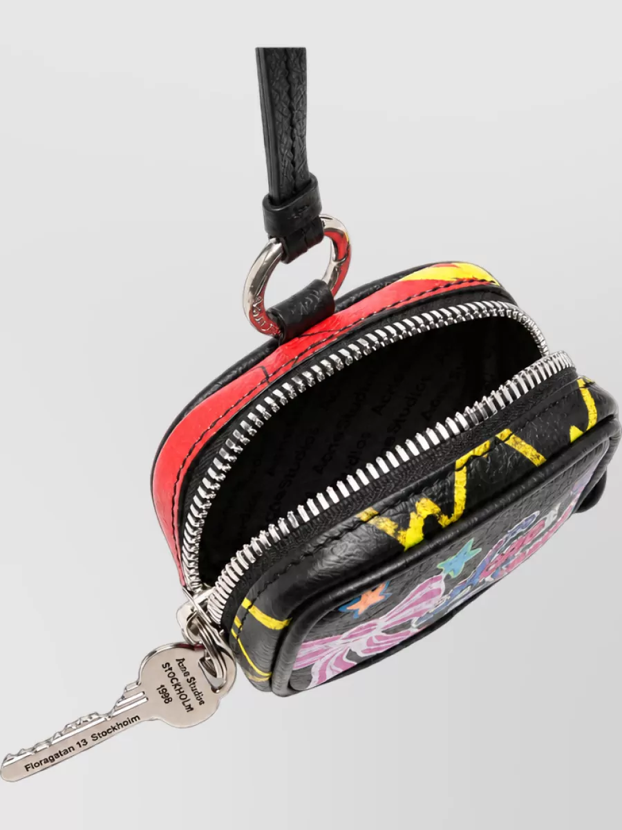 Acne Studios Leather Graphic Print Mini Bag