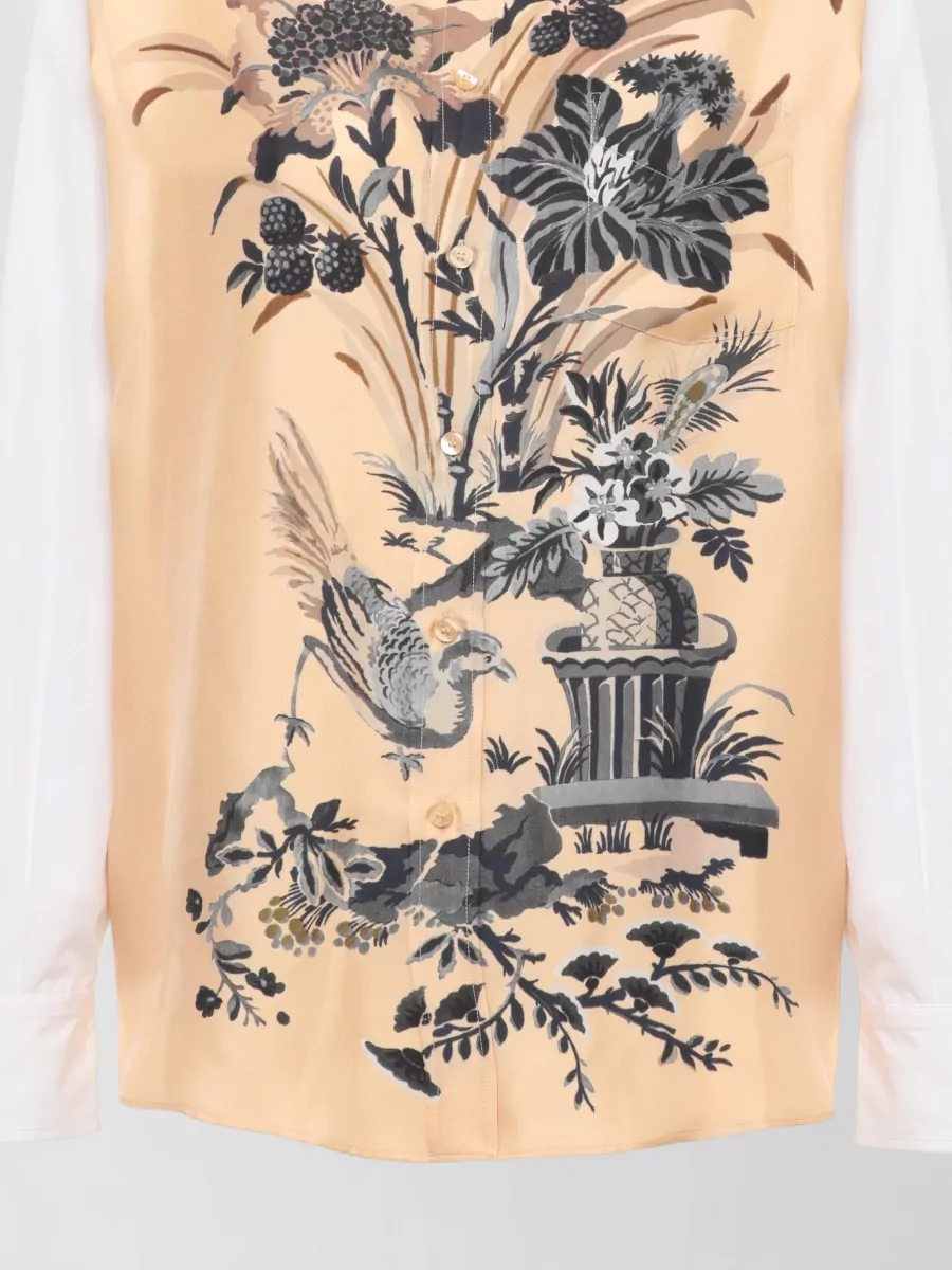 Etro floral-print long-sleeve shirt